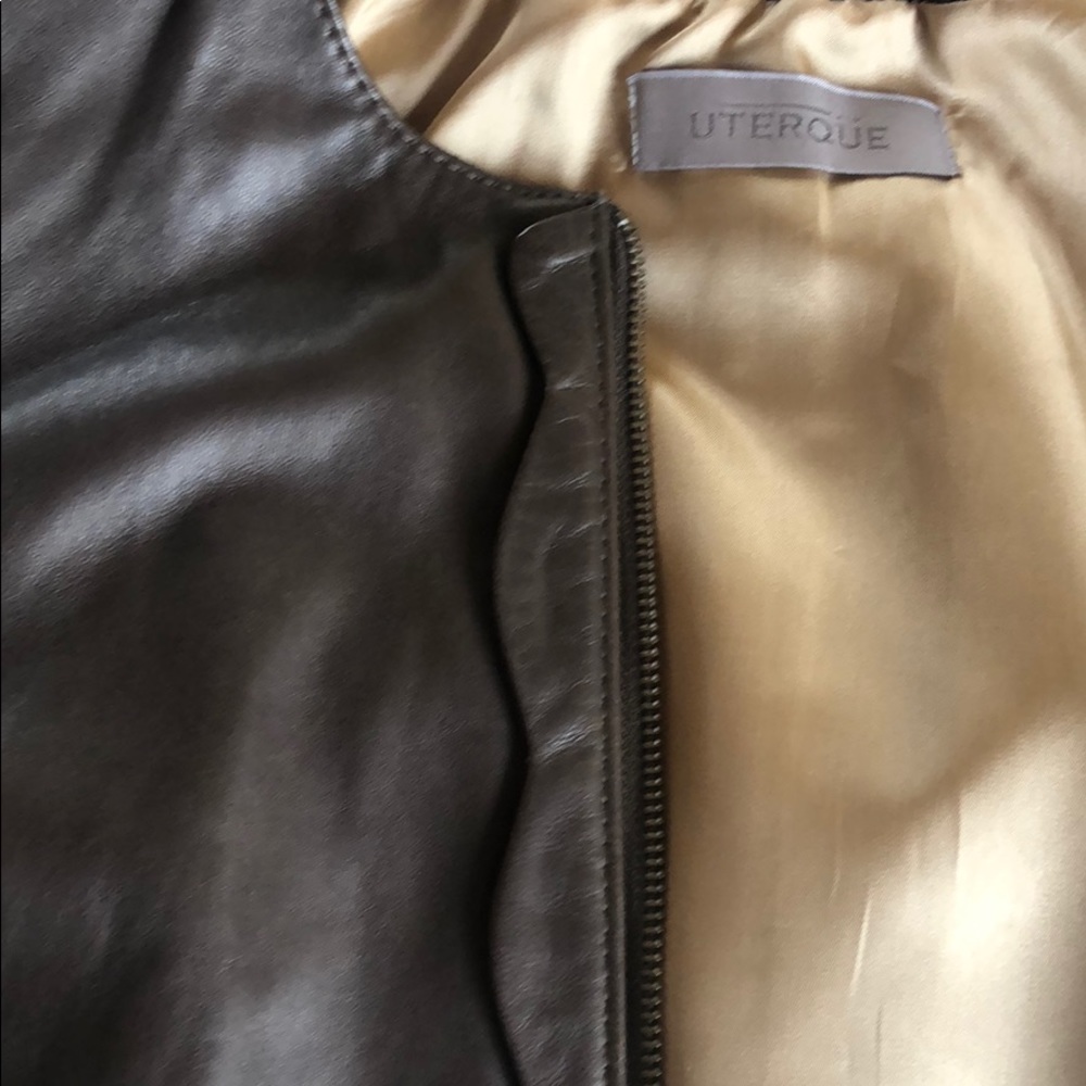 Leather bomber jacket - Picture 4 of 4